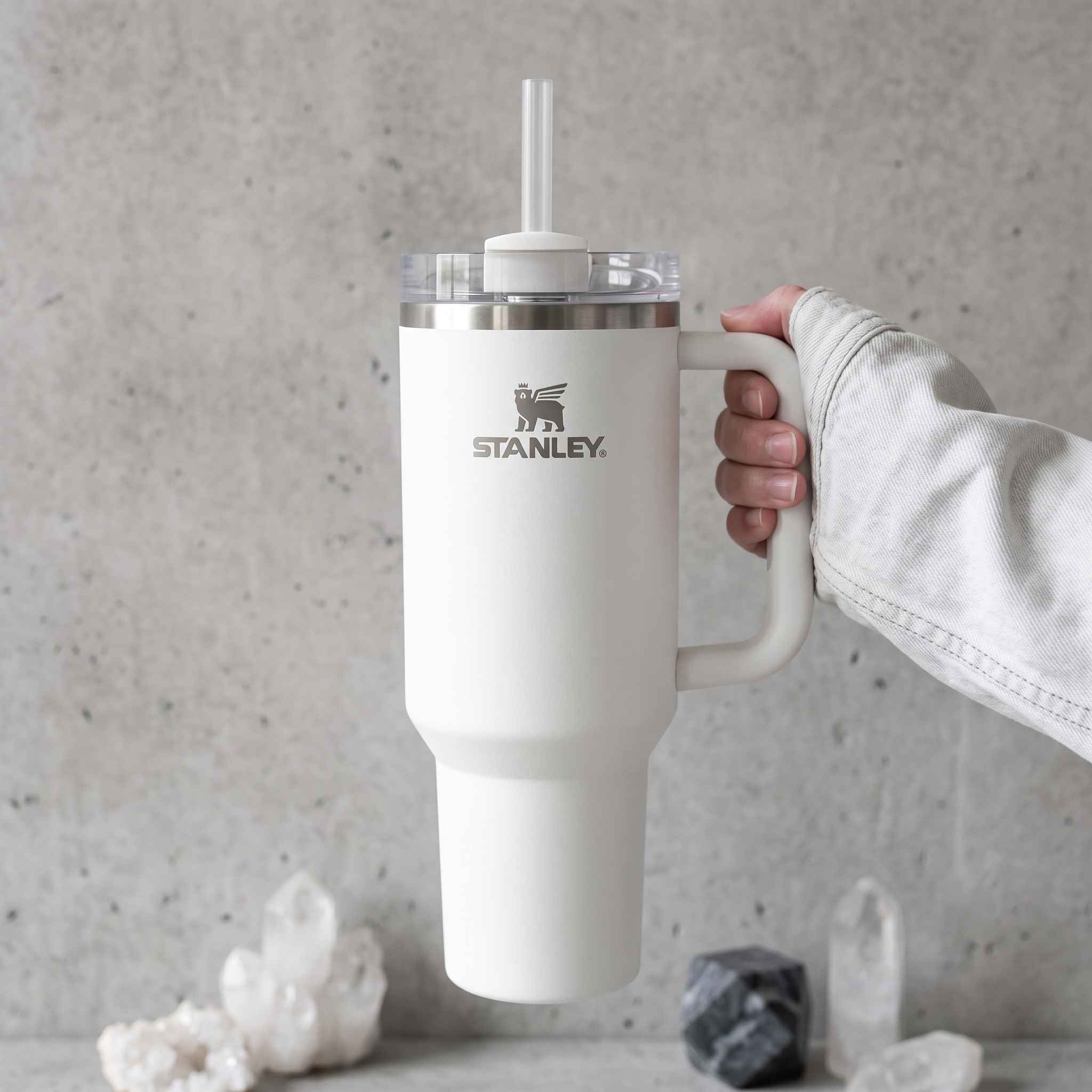 Stanley 40oz (1200ml) Premium Stainless Steel Tumbler - White