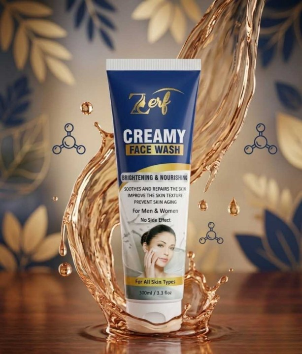 Zerf Creamy Face Wash 100ml | Brightening Face Wash | Skin Repair | Deep Cleansing | For Men & Women
