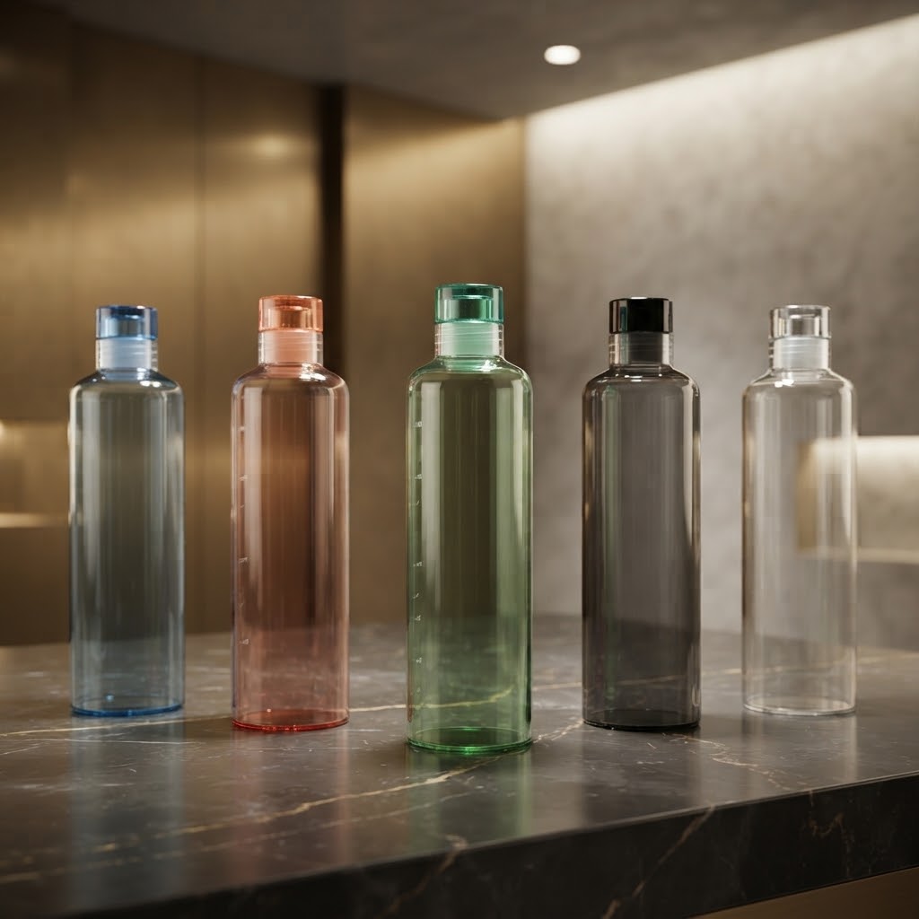 500ml Transparent Water Bottle - Random Colour