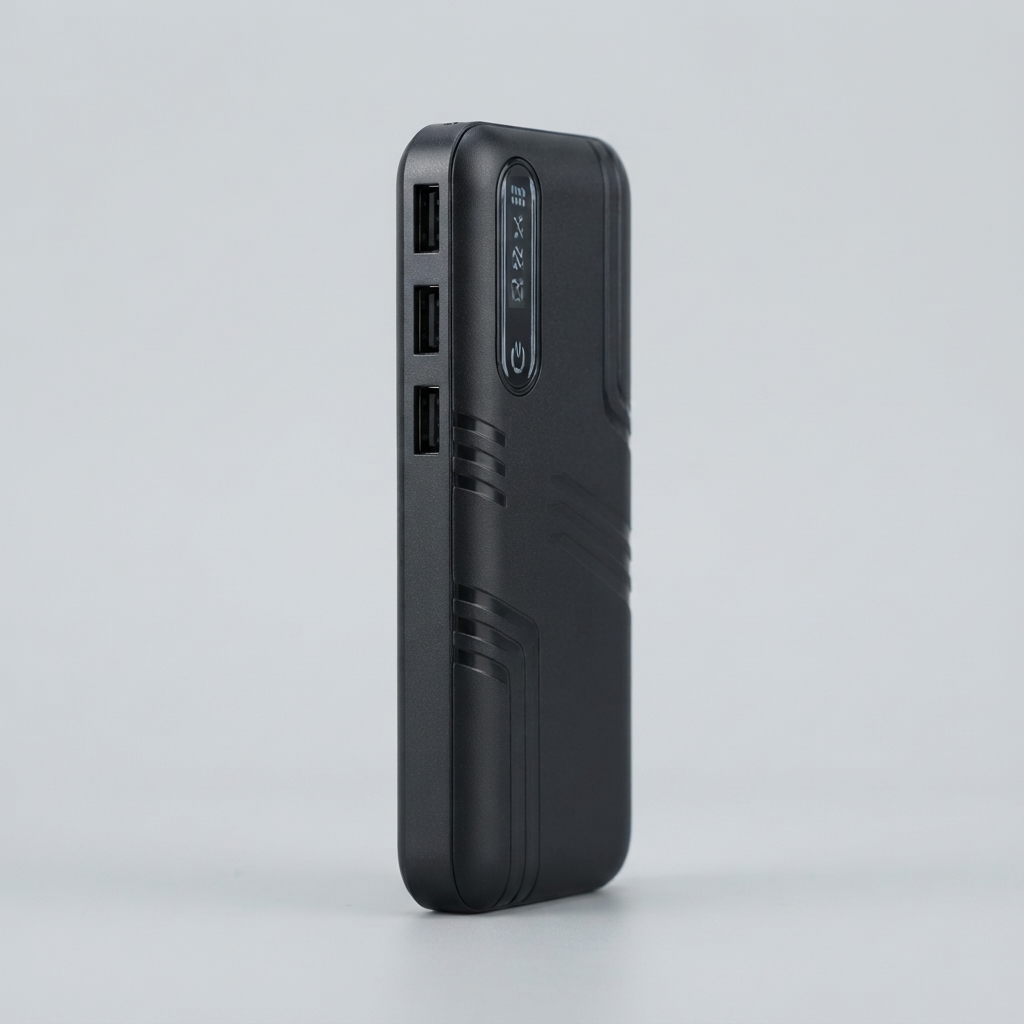 Iconic Powerbank 10000MAH Original Capacity Fast charging 3 USB charging Ports with LED Torch Light & LED Display