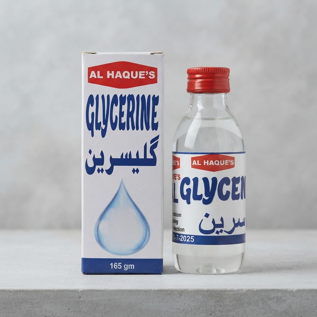 Al Haque's Glycerine Liquid Formula Moisturizing Skincare And Personal Care - 165g (Pack of 6)