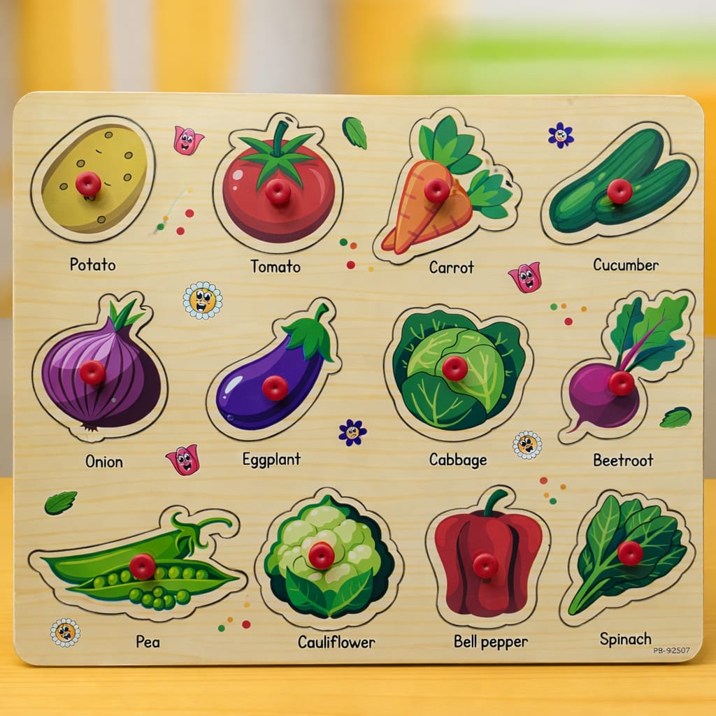 Montessori vegetable puzzle