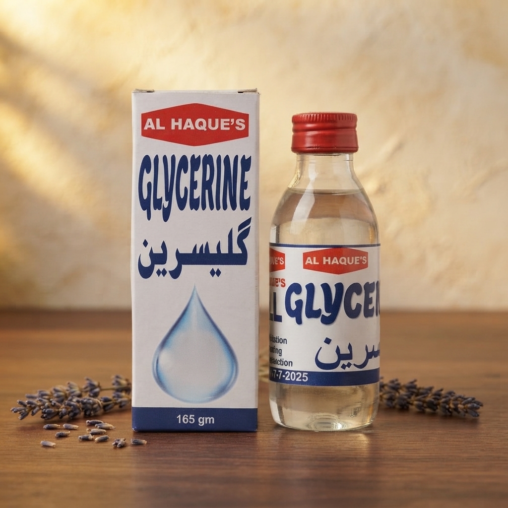 Al Haque's Glycerine Liquid Formula Moisturizing Skincare And Personal Care - 165g (Pack of 6)