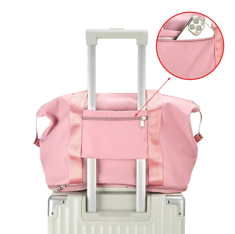 Women's Travel / Gym Duffel Bag Expandable Luggage Carry All Handbag - Buy Online in Pakistan at Zenbu Store (Image 8)