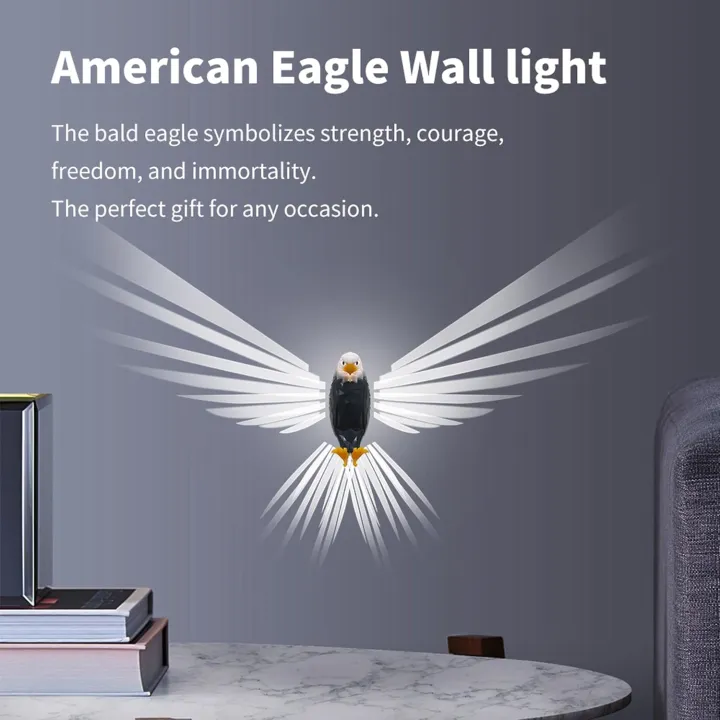 Eagle Wall Lamp with Remote Control and Timer