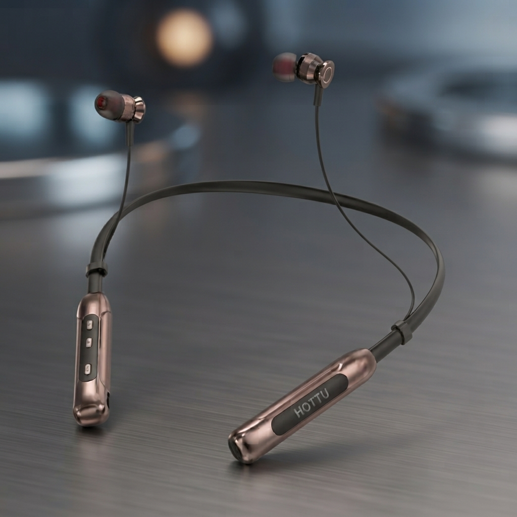 HOTTU NB12 Bass Xtreme Wireless Bluetooth Neckband - 70 Hours
