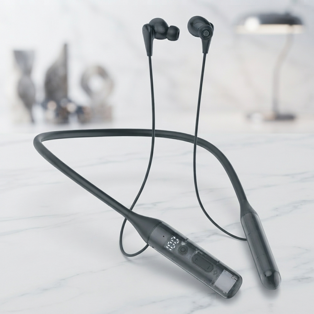 HOTTU NB02 Neckband Earphones – ENC, 100 Hours Playtime & Bluetooth 6.0