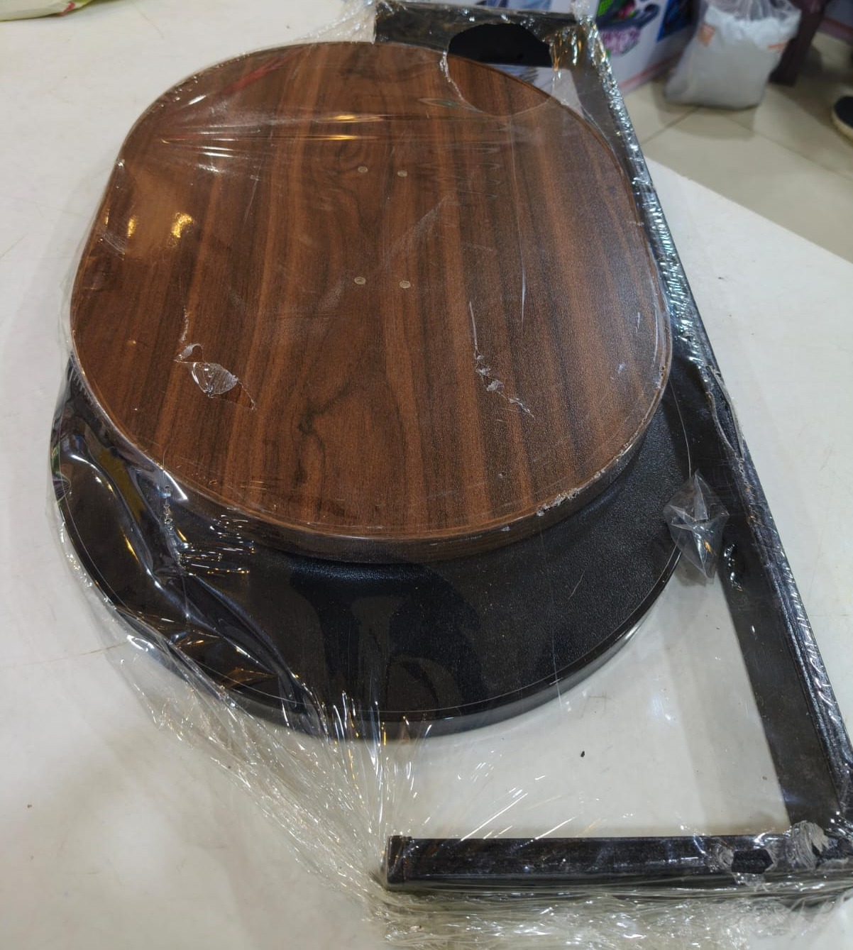 Modern C-Shape Side Table - Laptop & Coffee Table