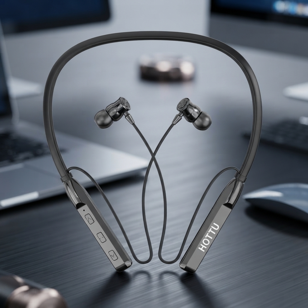 HOTTU NB15 Voice Changer Neckband Bluetooth Wireless Earphones