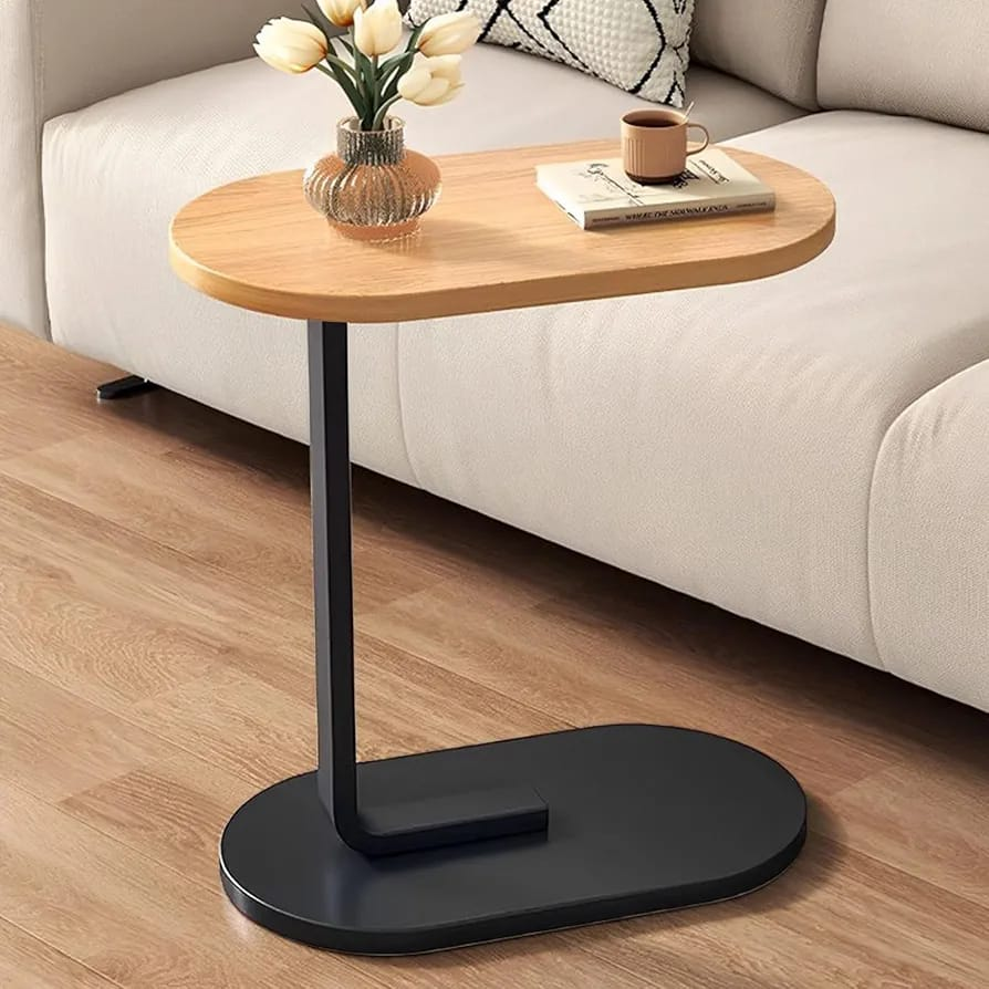 Modern C-Shape Side Table - Laptop & Coffee Table