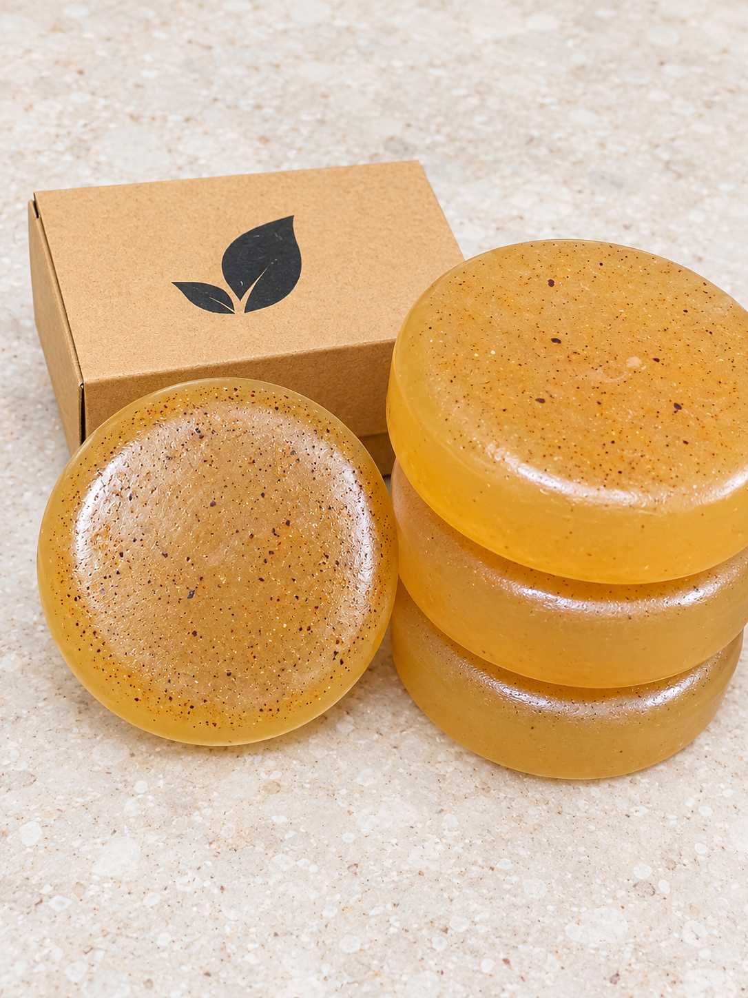 Organic Orange & Turmeric Soap 100g | Handmade Natural Soap for Skin Brightening, Deep Cleansing & Glowing Skin | Dark Spot Care | All Skin Types view 3