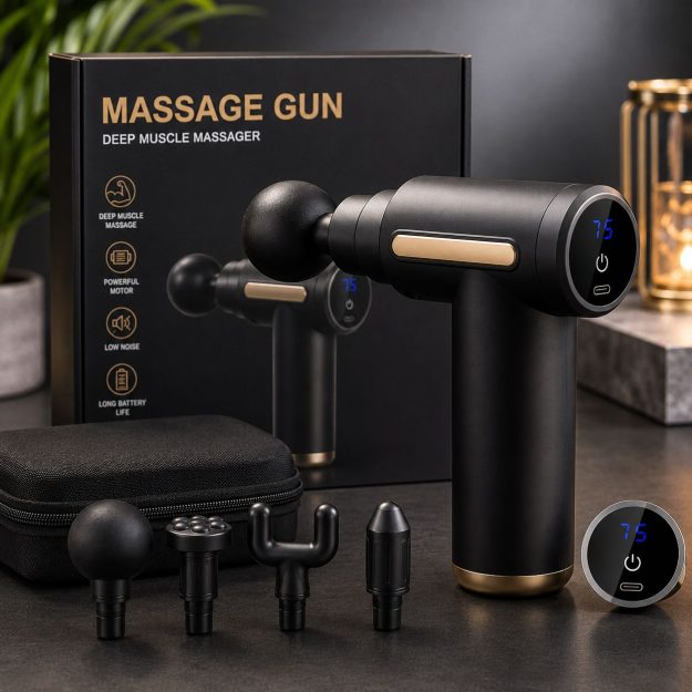 Portable Electric Fascia Gun – Handheld Body Massager view 2