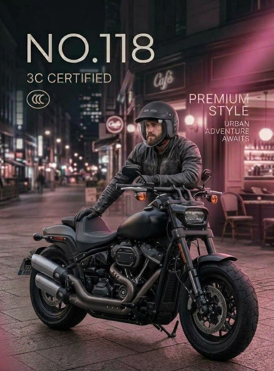 Premium Vintage Motorcycle & Scooty Helmet | 3C Certified Safety view 5