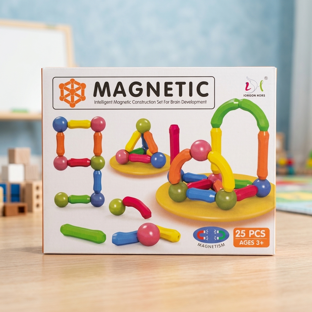 25pc Magnetic Building Blocks | STEM Educational Construction Toy