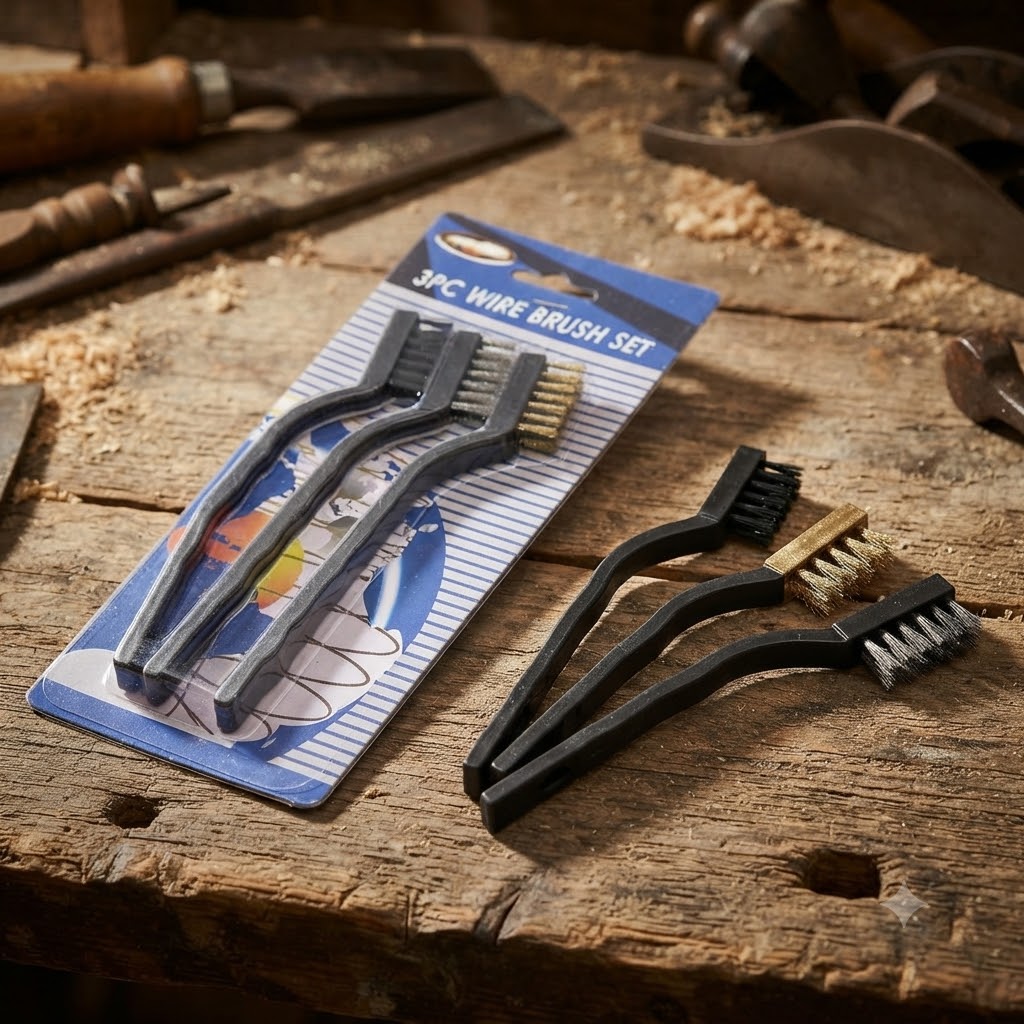 Rust, Paint & Dirt Removal Scrape Stainless Steel Bristles