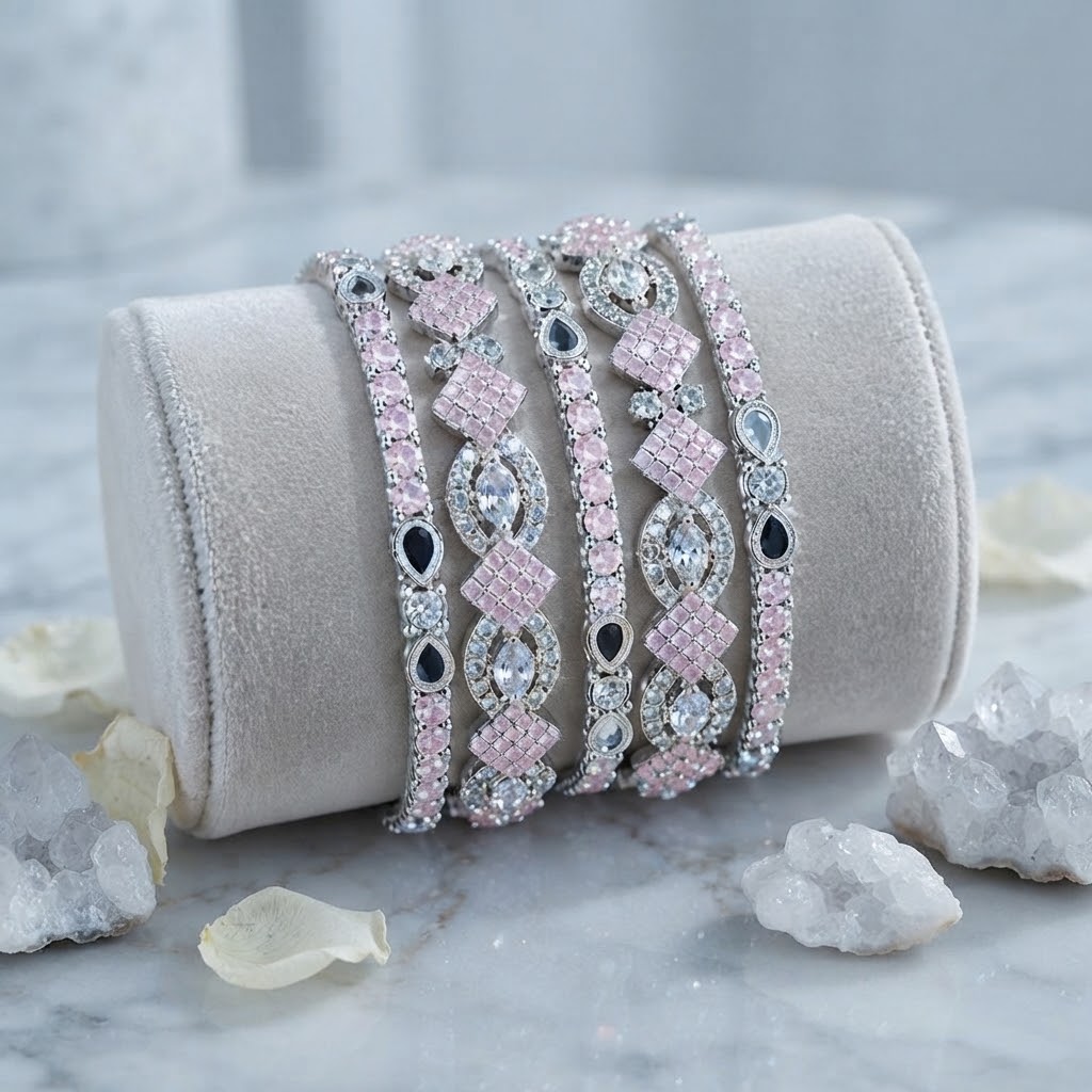“Elegant Bracelet Set  | Add a Touch of Sparkle”