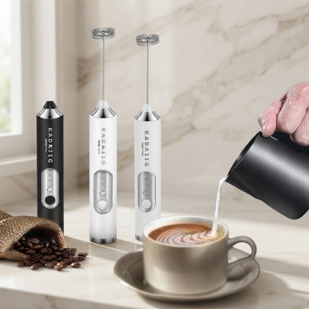 Coffee beater & Milk Frother – Handheld Electric Mini Mixer for Latte, Cappuccino & Eggs view 2