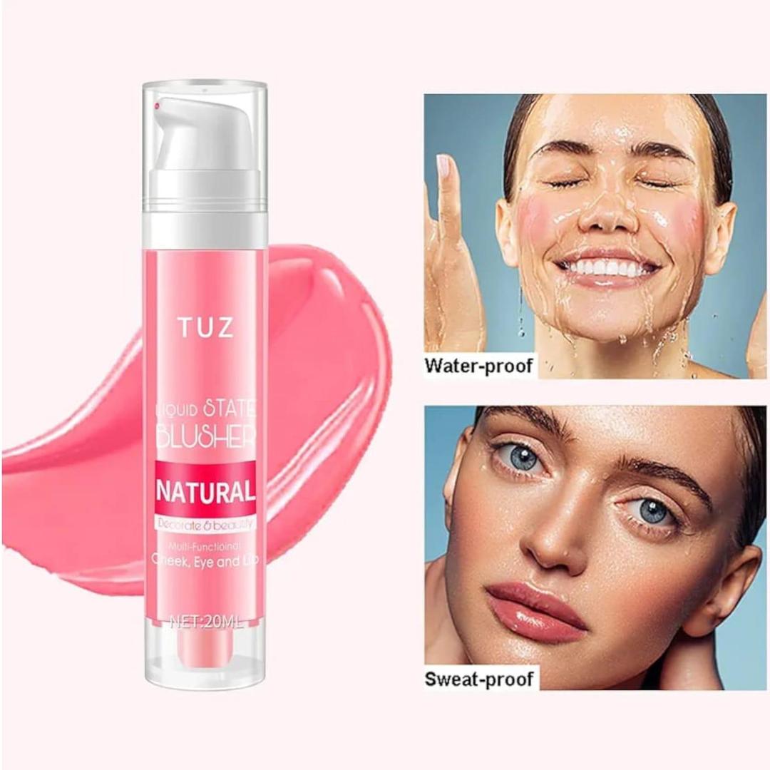 TUZ Long Lasting Liquid Blush Natural Tint For Cheeks Eyes And Lips - 20ML view 3