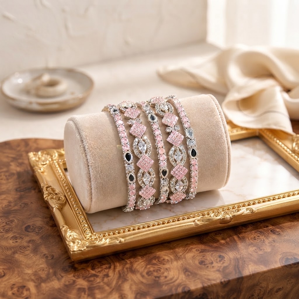 “Elegant Bracelet Set  | Add a Touch of Sparkle”