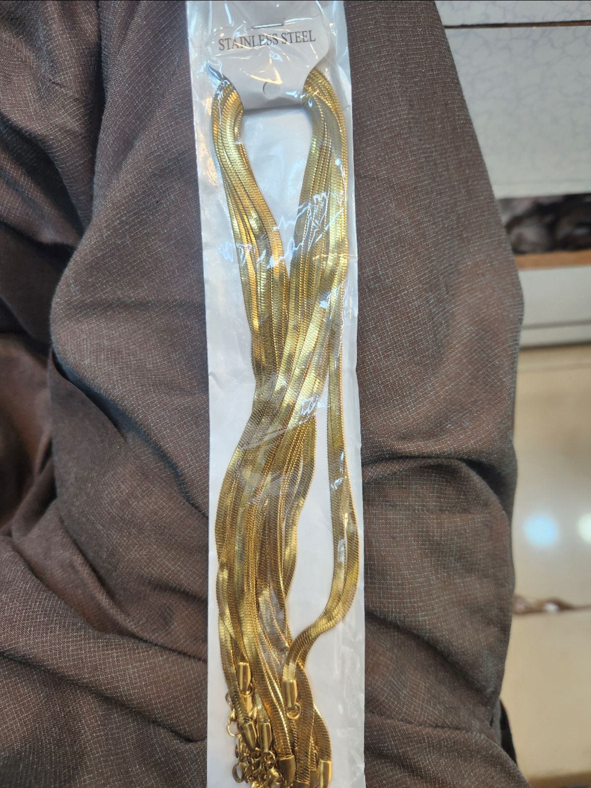 Stainless Steel Golden Chain view 3