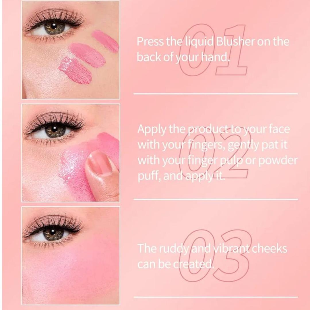 TUZ Long Lasting Liquid Blush Natural Tint For Cheeks Eyes And Lips - 20ML view 4
