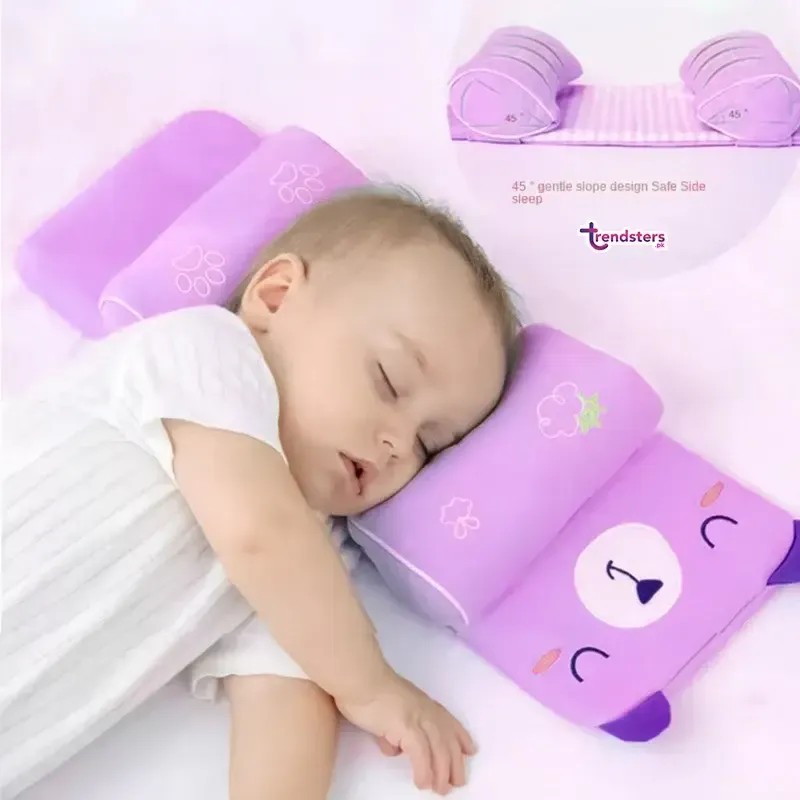 Adjustable Baby Pillow Anti-Roll Pillow | Random Color