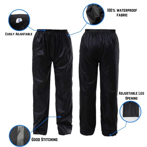 Heavy-Duty Waterproof Rain Suit – 2-Piece Hooded Jacket & Trousers Rainwear Set view 5