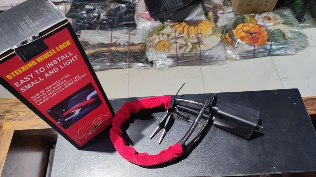 Universal Steering Wheel Lock - Anti-Theft Security Device for All Vehicles view 3