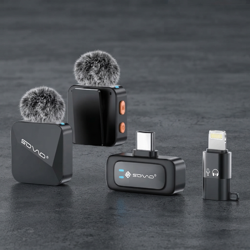 SOVO ZIVO SWM-556 Dual Wireless Microphone Audio Recording System view 3