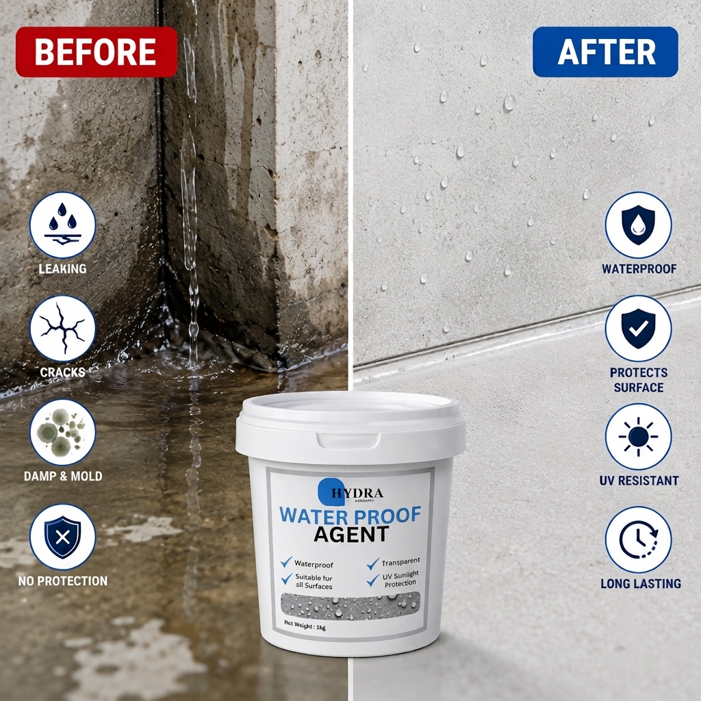 Hydra Sealant Water Proofing Chemical Anti Leakage Agent Water Proof Anti Leakage Agent Free Brush view 5