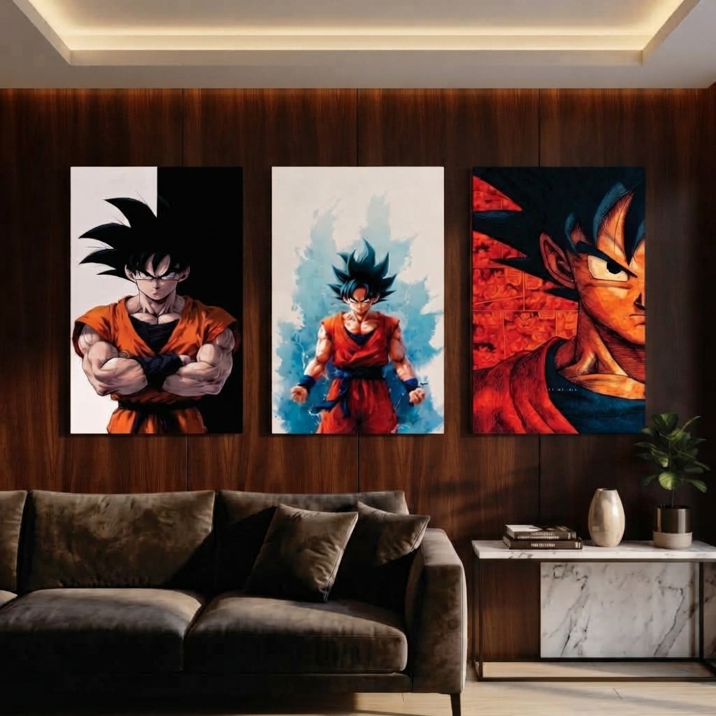 Set of 3 Premium Wall Art Photo Tiles – Home Decor Accessory Designed For Interior Styling And Daily Living Space Routine - Size: 8x11