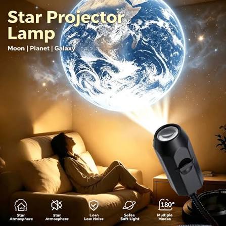 6 Lens USB Ceiling Moon Earth Projection Atmosphere Light Starry Sky Lamp Night Light Romantic Bedroom Galaxy Decoration Projector With 6 Lenses view 4