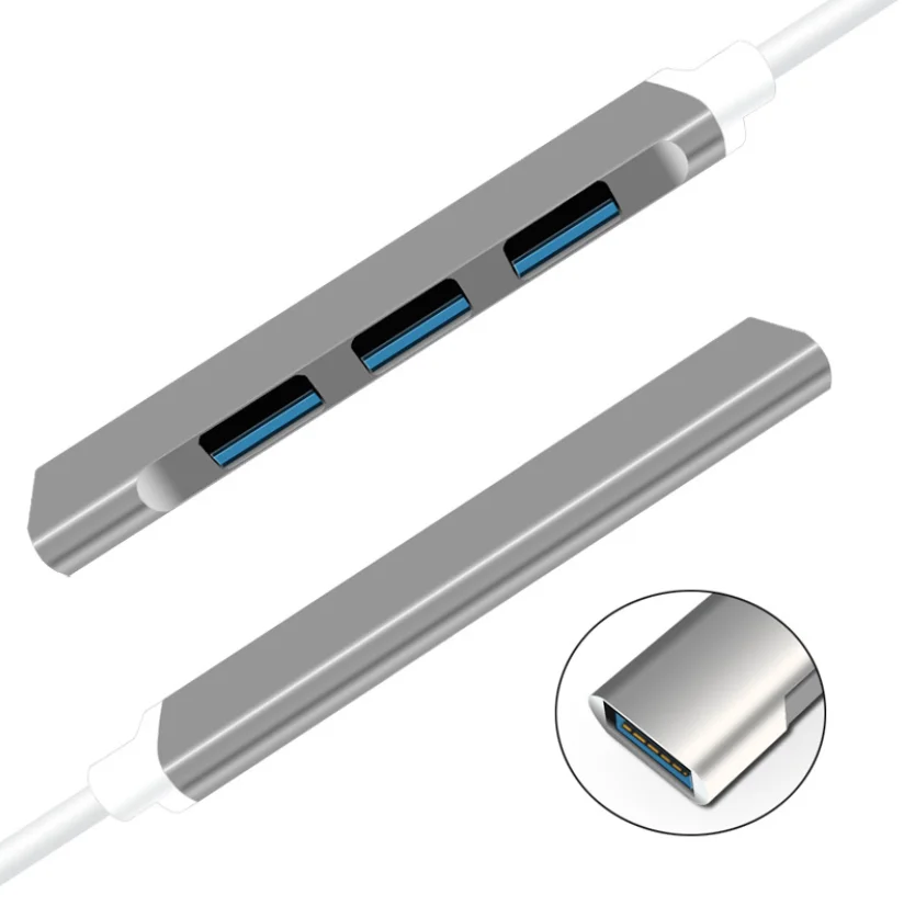 Premium 4-in-1 Metal USB 3.0/2.0 Speeds For Fast Data Transfer and Connectivity view 2