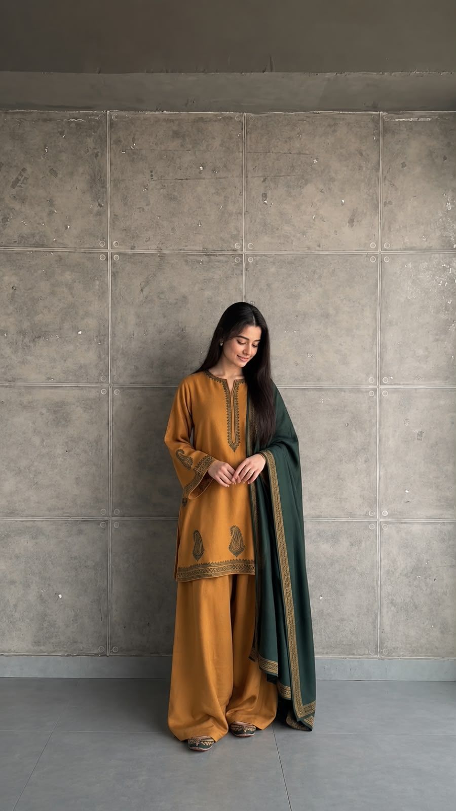 Premium Dhanak Embroidery 3ps Stitched Suits - Design 2 view 2
