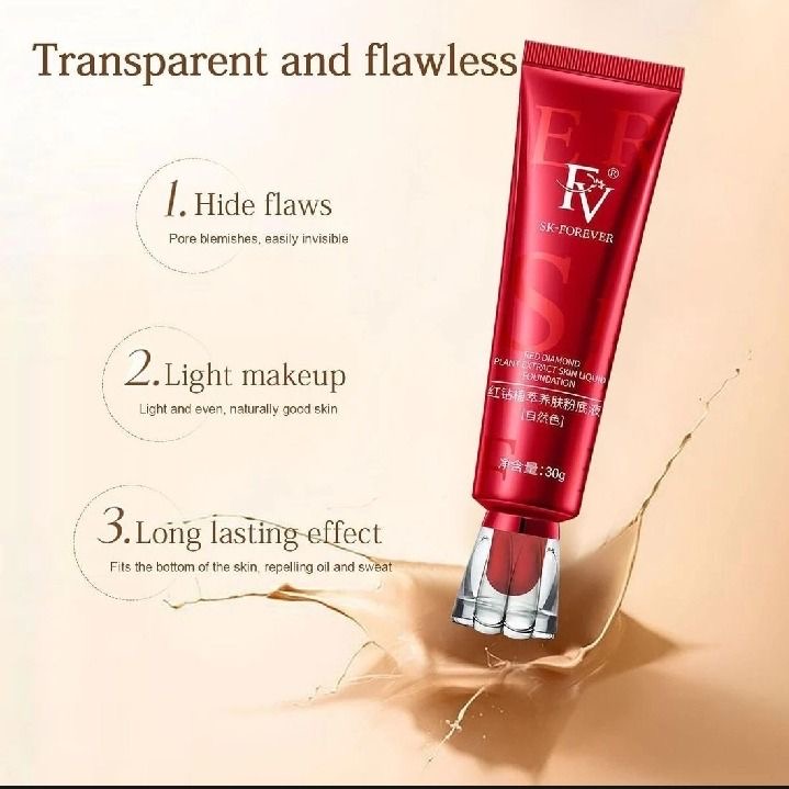 FV Red Ginseng Bird's Nest Polypeptide Skin Nourishing Liquid Foundation - 30ml view 3