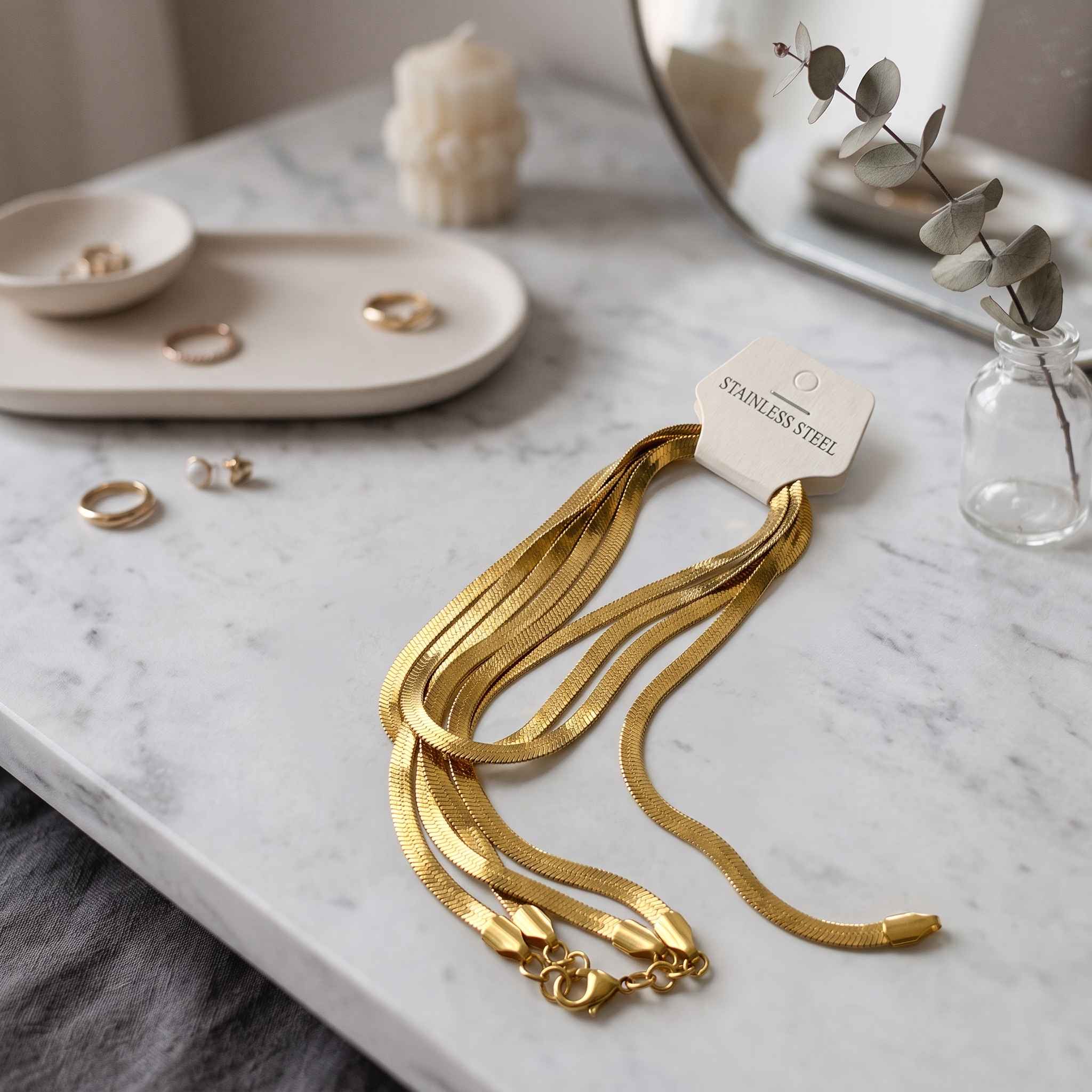 Stainless Steel Golden Chain view 2
