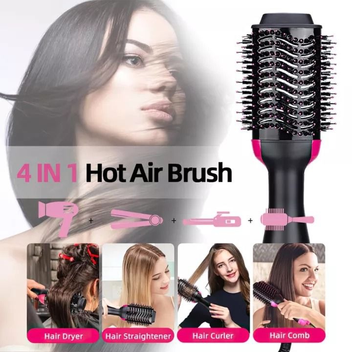 Professional 3-in-1 / 4-in-1 Hair Blow Dryer & Styler Brush