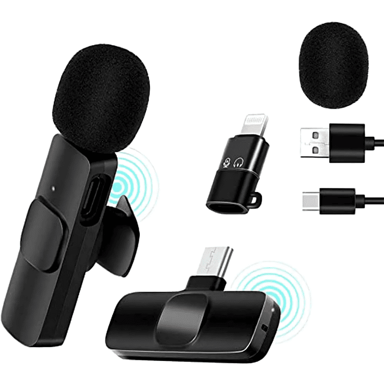 K8 Wireless Lavalier Microphone Type C Audio Recording Device view 2