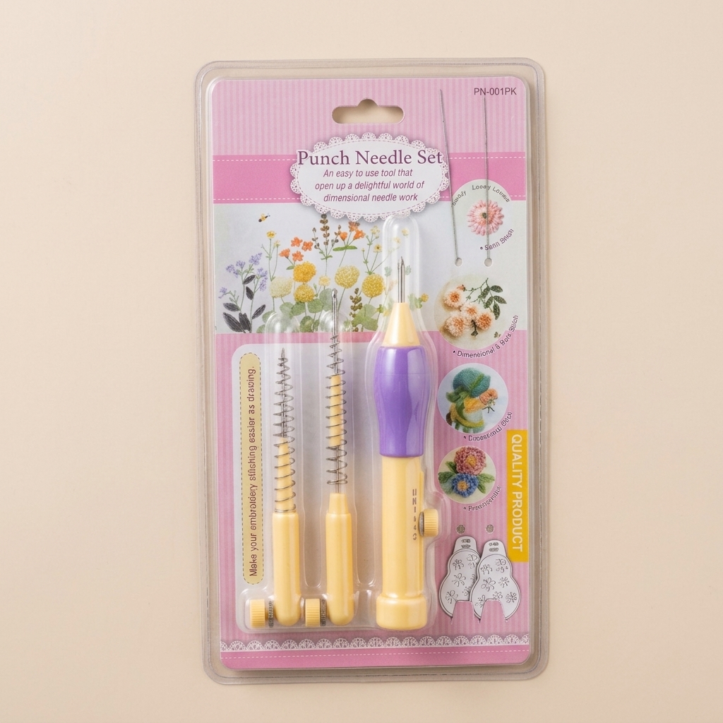 Adjustable Punch Needle Embroidery Tool Set view 2