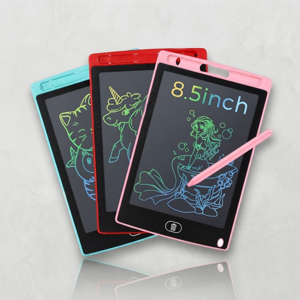 8.5 inch LCD Writing Tablet for Kids – Reusable Drawing & Writing Pad - Random Color view 2