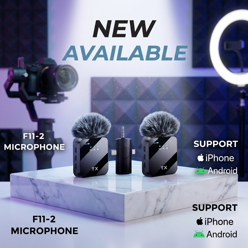 F11-2 Wireless Collar Microphone 3-in-1 System view 2