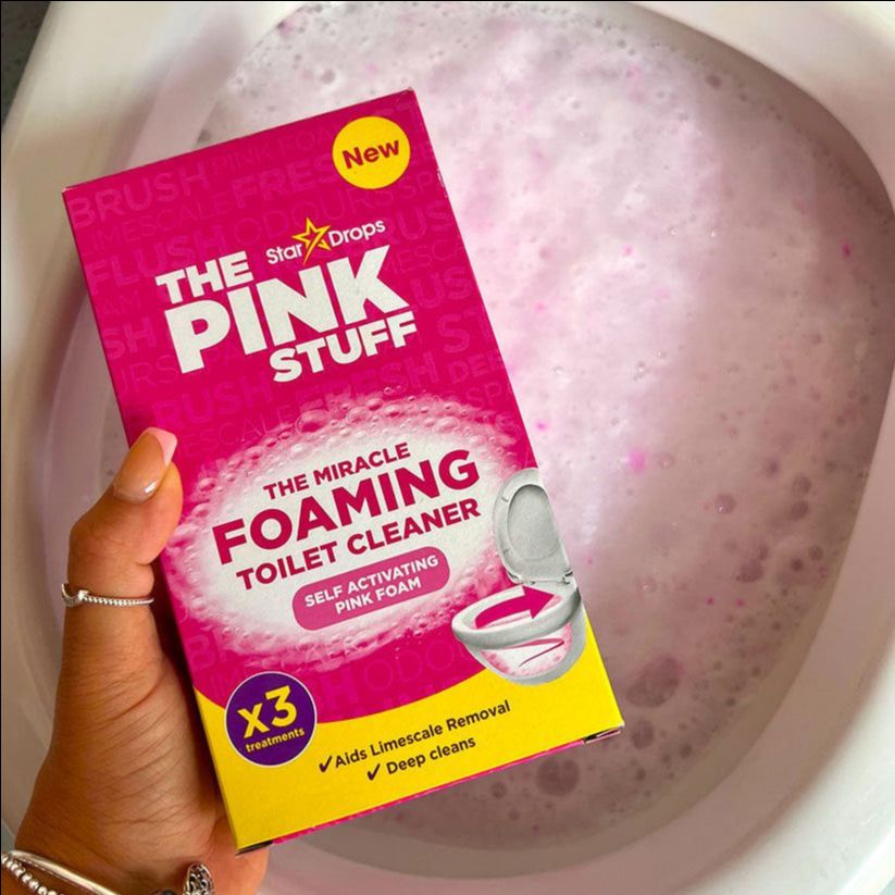 The Pink Stuff Foaming Toilet Cleaner Sachet Bathroom Cleaning Powder - (Pack of 6) 50g Each view 4