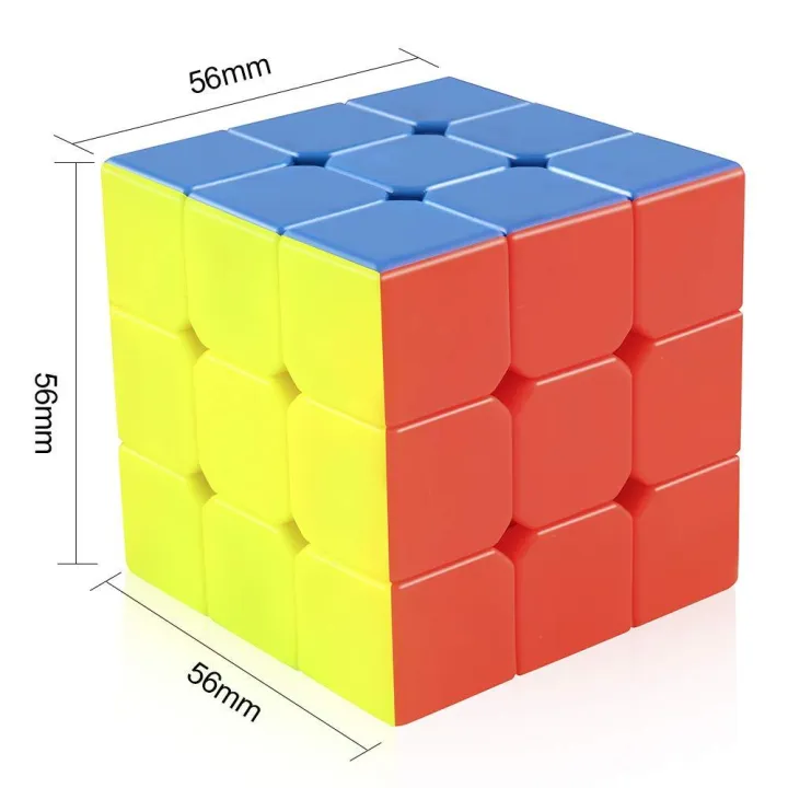 QiYi 3x3 Stickerless Speed Cube – Smooth & Fast Rubik’s Cube Puzzle for Kids & Adults view 2
