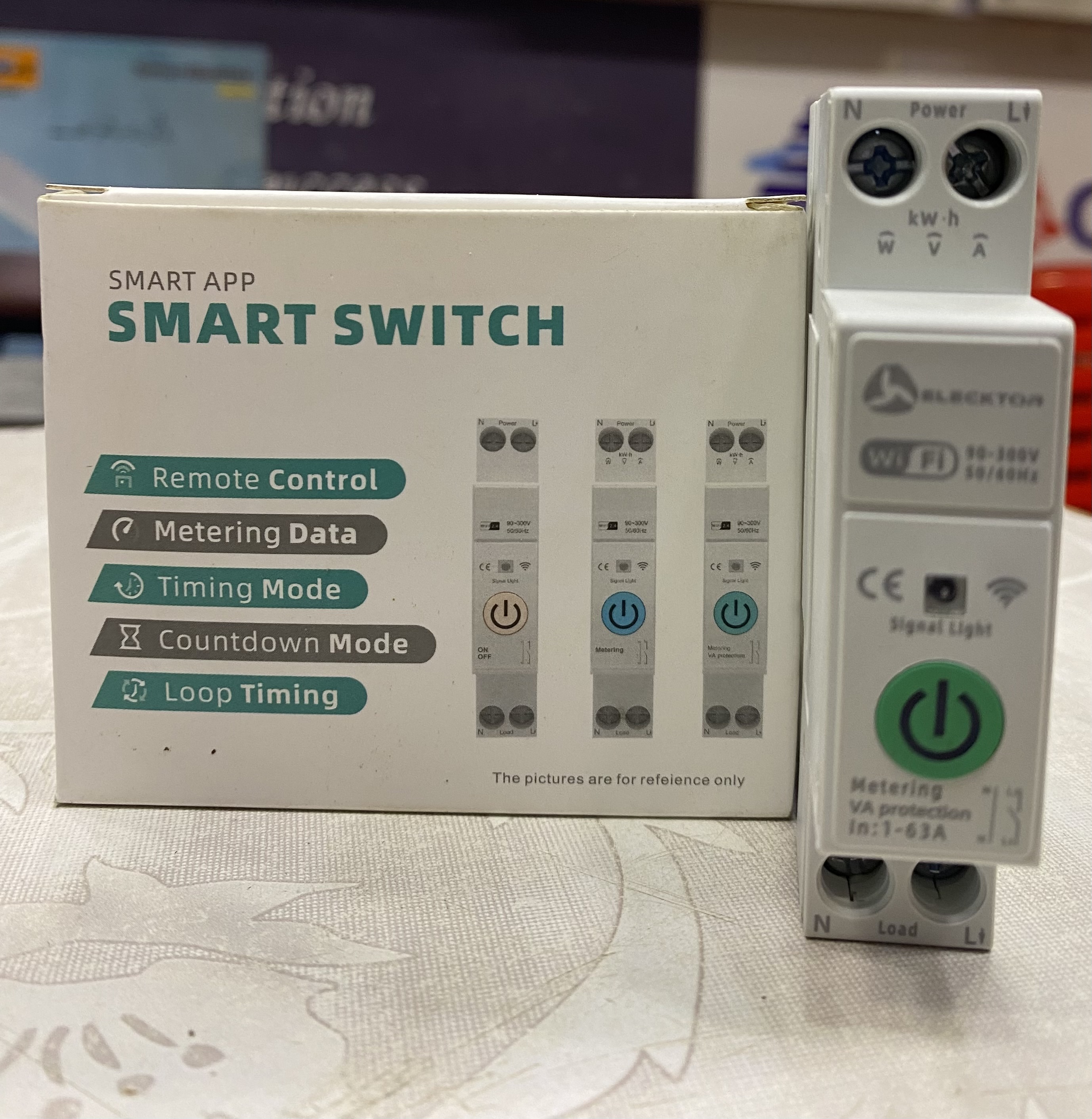 Smart Wi-Fi Circuit Breaker (1A–63A) – Remote Power Switch with Real-Time Energy Metering view 4