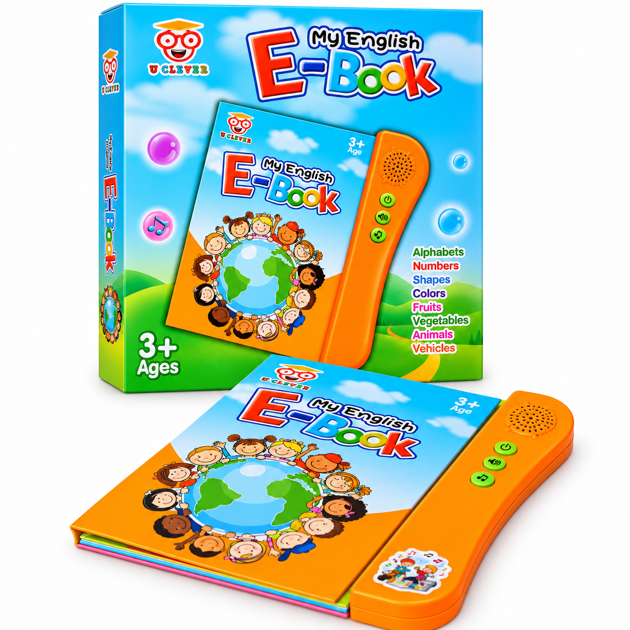 My English E-Book Learning Toy – Interactive Educational Sound Book for Kids
