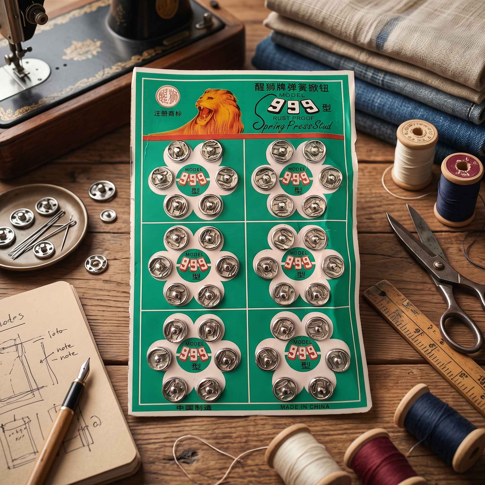 Model 999 Spring Press Studs (Tich Buttons)