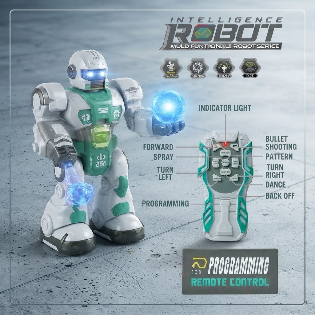 ROBOT - Intelligent Remote Controlled Robot IR view 2