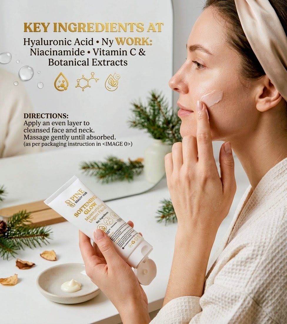 Softening Glow Urgent Facial – Instant Hydration & Natural Radiance by Pine Beauty Hub (100ML) view 3