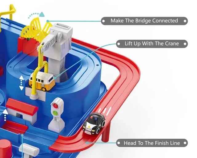Great Adventure DIY Car Track Set for Kids