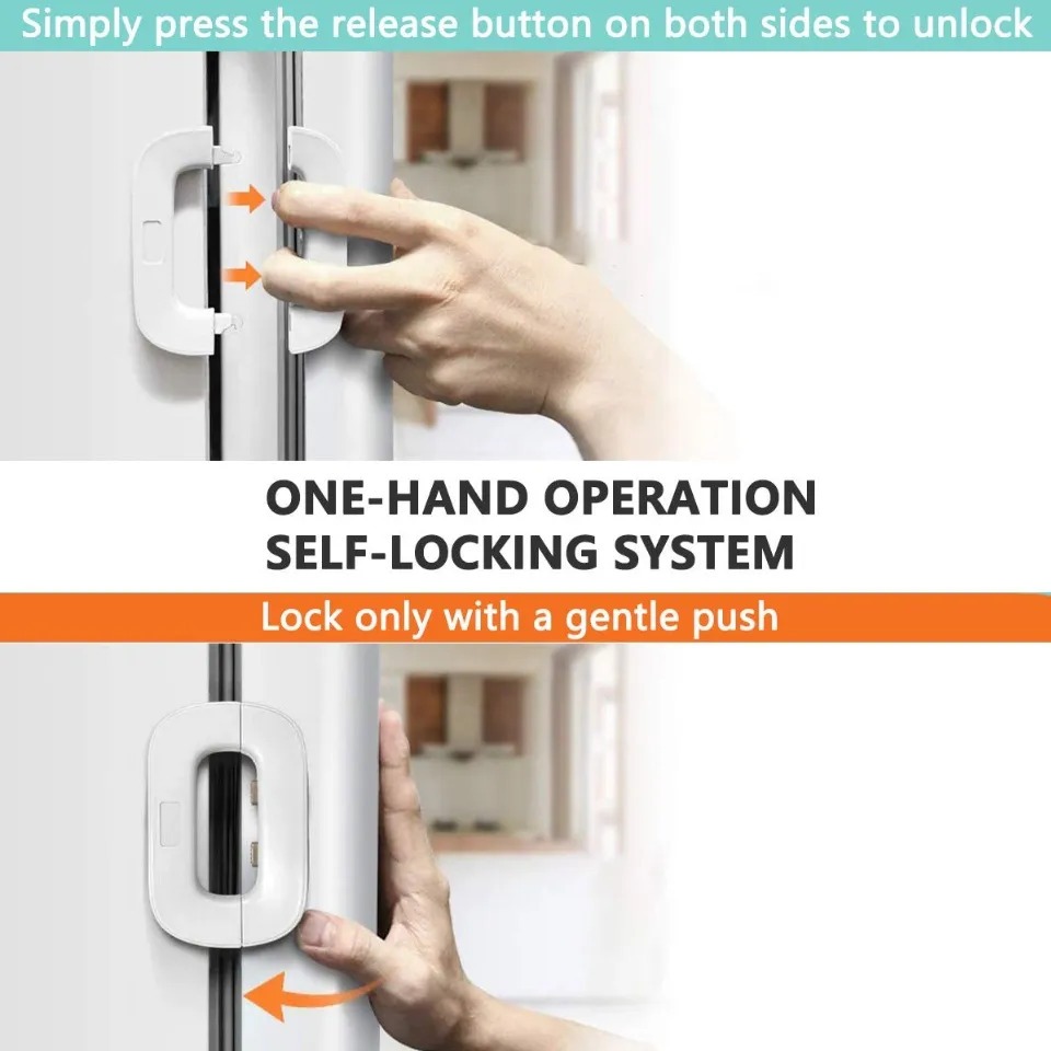 Child Safety Refrigerator Lock with 3M Adhesive | Random Color view 3